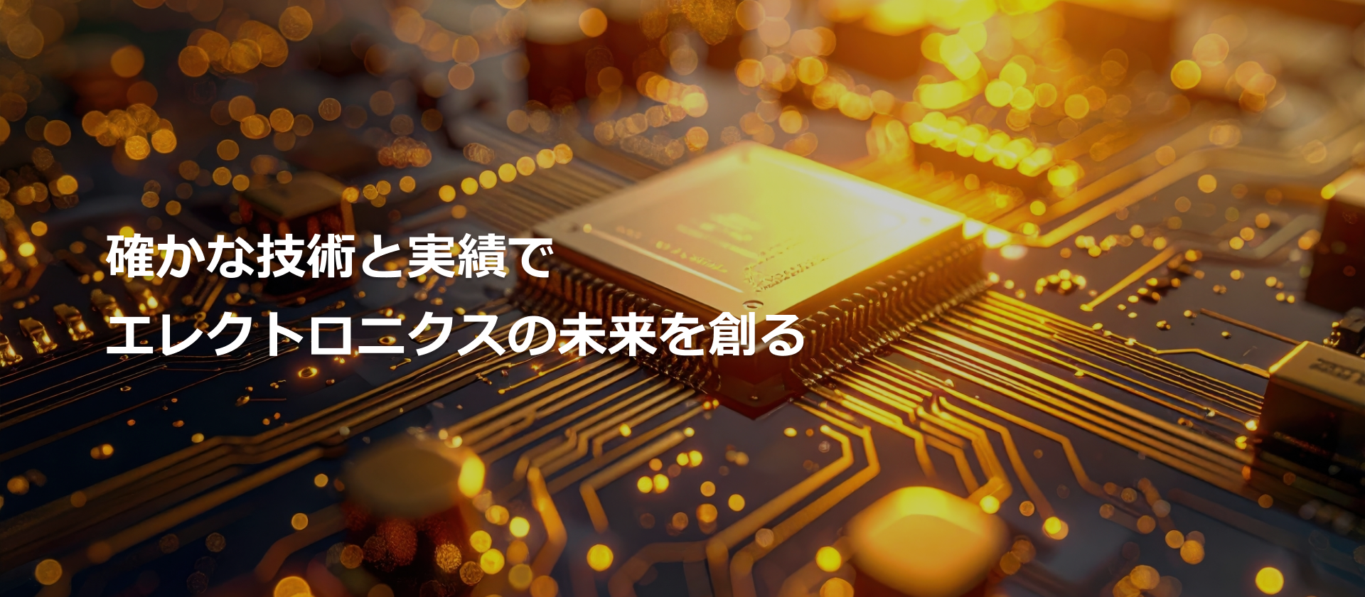 確かな技術と実績でエレクトロニクスの未来を創る