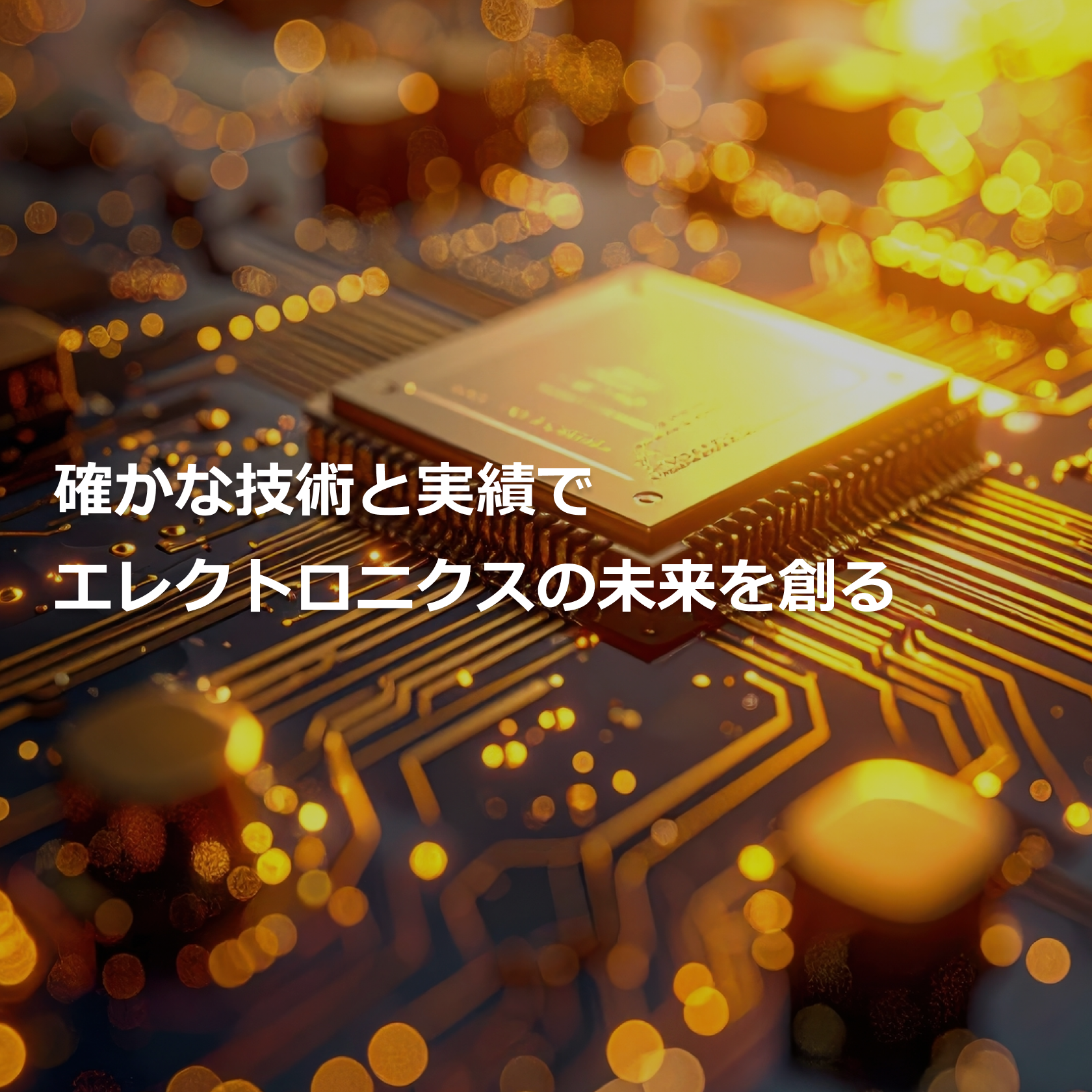 確かな技術と実績でエレクトロニクスの未来を創る